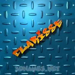 clarisse in Grid Style style - 3D name wallpaper