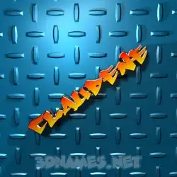 claudene in Grid Style style - 3D name wallpaper