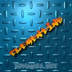clementine in Grid Style style - 3D name wallpaper