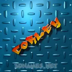 corley in Grid Style style - 3D name wallpaper