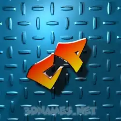 cp in Grid Style style - 3D name wallpaper