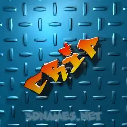crip in Grid Style style - 3D name wallpaper