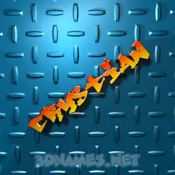 crystian in Grid Style style - 3D name wallpaper
