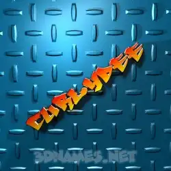 curlydee in Grid Style style - 3D name wallpaper