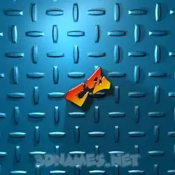 cz in Grid Style style - 3D name wallpaper