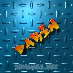 darin in Grid Style style - 3D name wallpaper