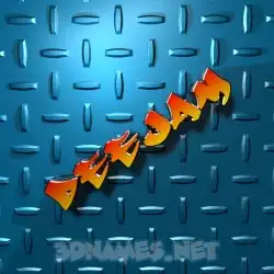 deejam in Grid Style style - 3D name wallpaper