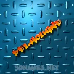 delhougne in Grid Style style - 3D name wallpaper