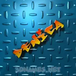 denica in Grid Style style - 3D name wallpaper
