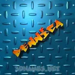 dennica in Grid Style style - 3D name wallpaper