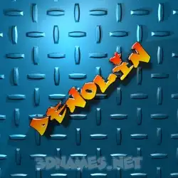denolin in Grid Style style - 3D name wallpaper