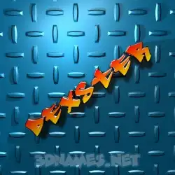dexster in Grid Style style - 3D name wallpaper