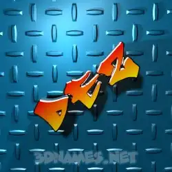 dez in Grid Style style - 3D name wallpaper