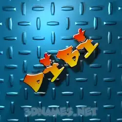 dibi in Grid Style style - 3D name wallpaper