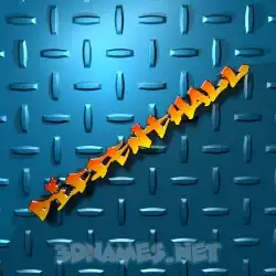 diffenthall in Grid Style style - 3D name wallpaper