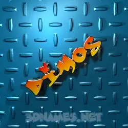 dimos in Grid Style style - 3D name wallpaper