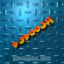djdoojh in Grid Style style - 3D name wallpaper
