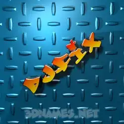 djfix in Grid Style style - 3D name wallpaper