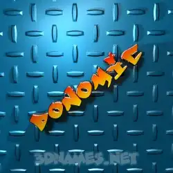 donomic in Grid Style style - 3D name wallpaper