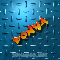 donya in Grid Style style - 3D name wallpaper