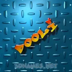 dooli in Grid Style style - 3D name wallpaper