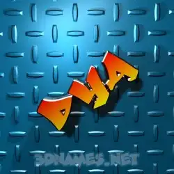dya in Grid Style style - 3D name wallpaper