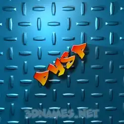 dysp in Grid Style style - 3D name wallpaper