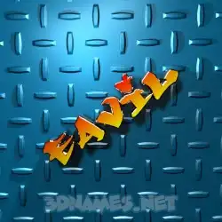 eavil in Grid Style style - 3D name wallpaper