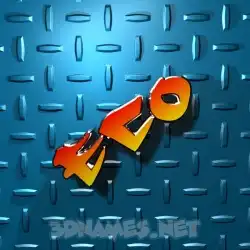 eco in Grid Style style - 3D name wallpaper