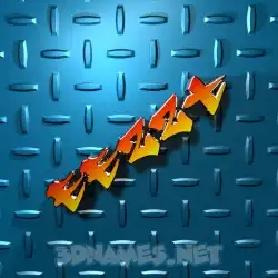 eezzt in Grid Style style - 3D name wallpaper