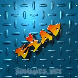 eiad in Grid Style style - 3D name wallpaper