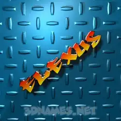 elexus in Grid Style style - 3D name wallpaper