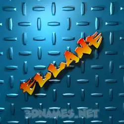 ellane in Grid Style style - 3D name wallpaper