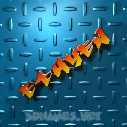 ethyen in Grid Style style - 3D name wallpaper