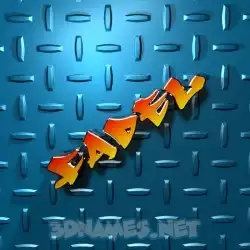fadel in Grid Style style - 3D name wallpaper