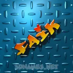 faik in Grid Style style - 3D name wallpaper