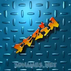fezin in Grid Style style - 3D name wallpaper