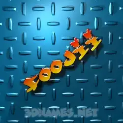 foojii in Grid Style style - 3D name wallpaper