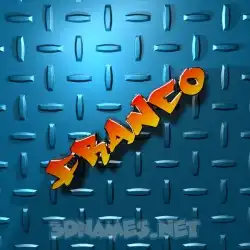 franco in Grid Style style - 3D name wallpaper