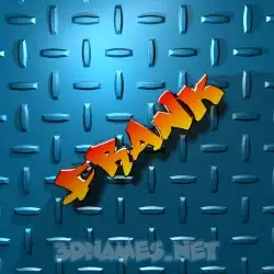 frank in Grid Style style - 3D name wallpaper