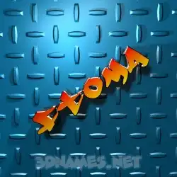ftoma in Grid Style style - 3D name wallpaper