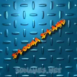 ftooma ftame in Grid Style style - 3D name wallpaper