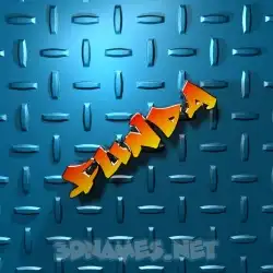 funda in Grid Style style - 3D name wallpaper