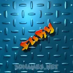 fury in Grid Style style - 3D name wallpaper