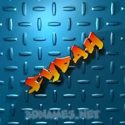 fydah in Grid Style style - 3D name wallpaper