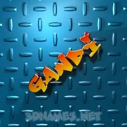 gandi in Grid Style style - 3D name wallpaper