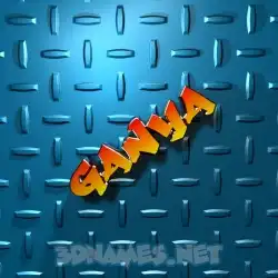 ganya in Grid Style style - 3D name wallpaper