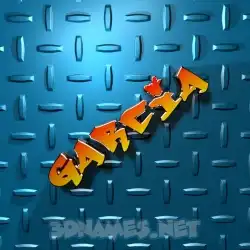 garcia in Grid Style style - 3D name wallpaper