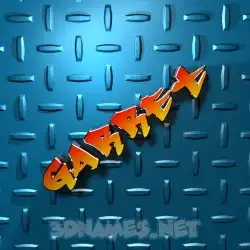garret in Grid Style style - 3D name wallpaper