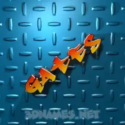 gates in Grid Style style - 3D name wallpaper